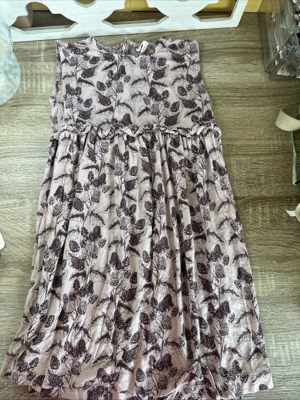 Kate Quinn Huckleberry Northwest Daisy Modal Sleeveless Empire Waist Dress Sz 6